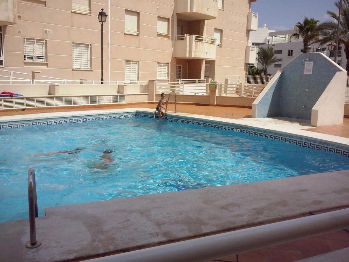 Apartamento Con Piscina Y Terraza A 50 Metros De La Playa Roquetas de Mar Buitenkant foto